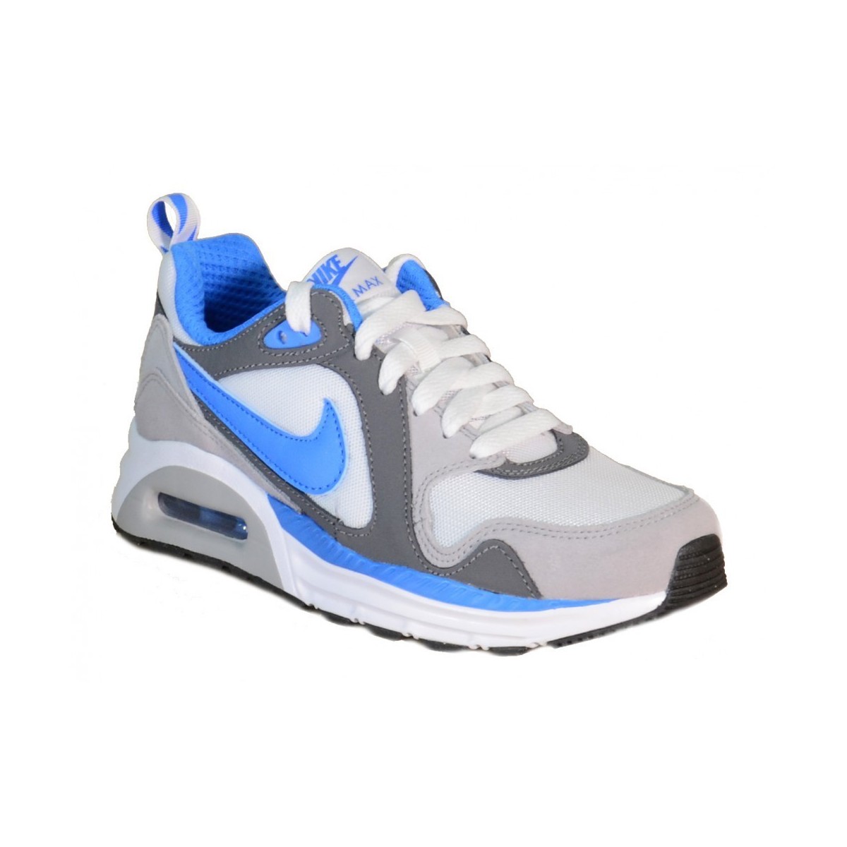 Suri Bloedbad thee Footwear Nike Air Max Trax GS 644453 color white/pht blue-wlf gry-drk gry  shoes