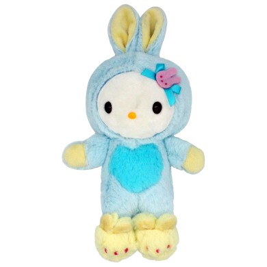 Peluche 25 cm T3 Hello Kitty originale Sanrio con tutina viola e