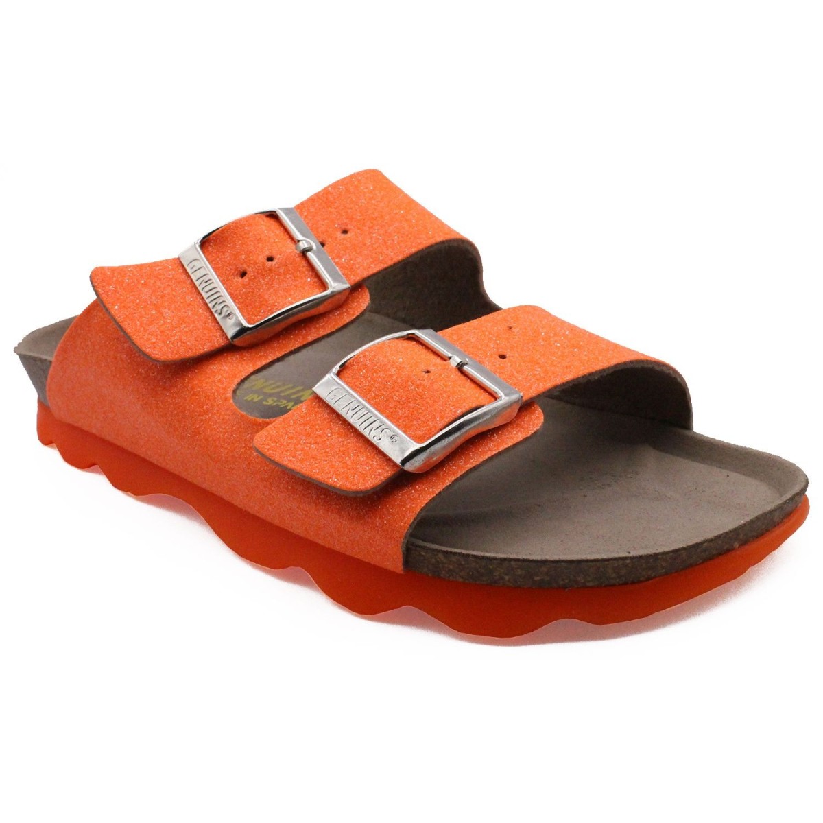 Genuins Hawaii Glitter Orange Sandals G100163