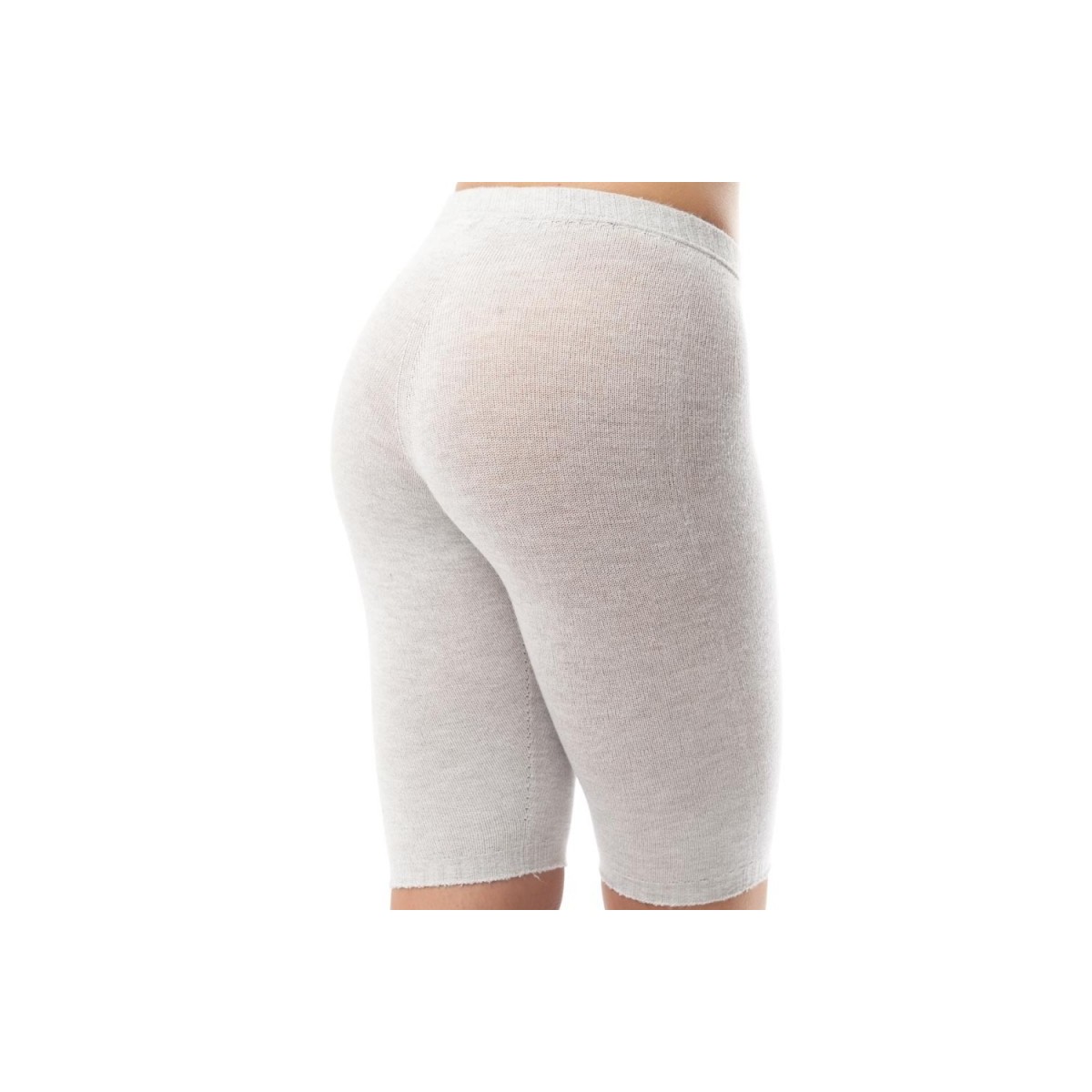 Knee-length leggings SilverSkin WARM SK010W unisex Thermal underwear Silver  fiber pearl gray color